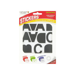 Novap Adhesive Letter - 40 mm - Nero