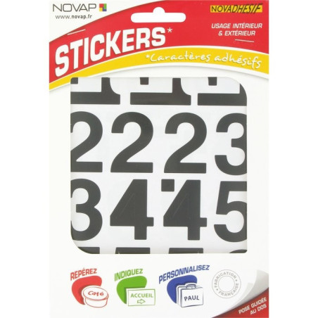 Novap Klebstoffnummer – 40 mm – Schwarz