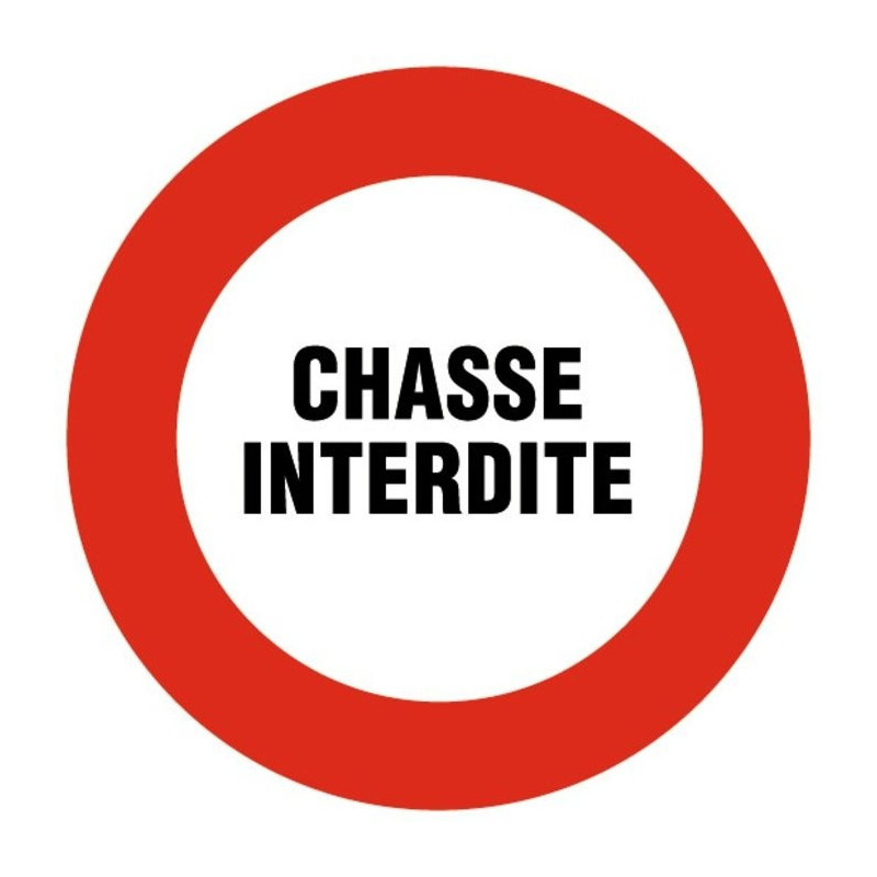 Disque plastique diamètre 30 cm Novap - Chasse interdite
