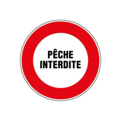 Disque plastique diamètre 30 cm Novap - Pêche interdite