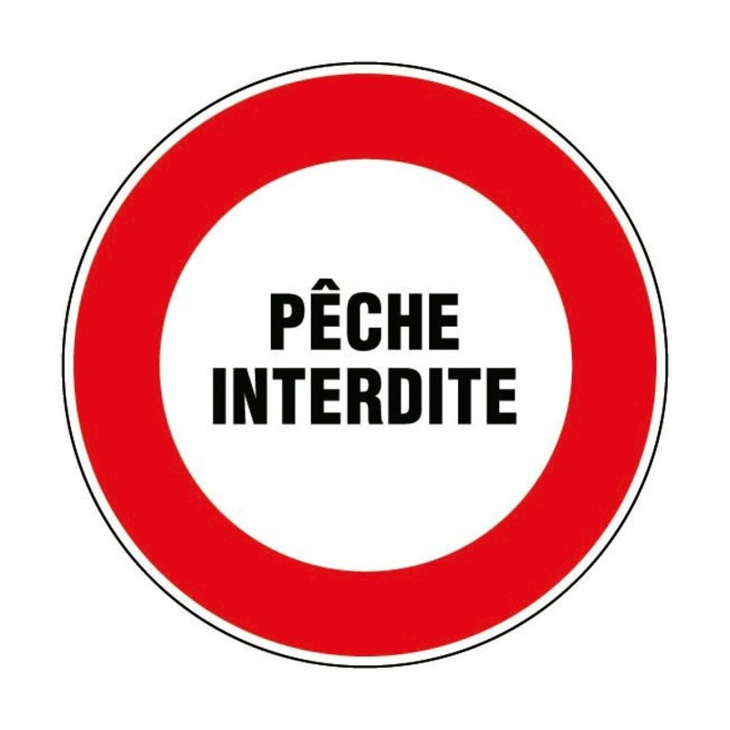 Disco plástico Novap de 30 cm de diámetro - Pesca prohibida