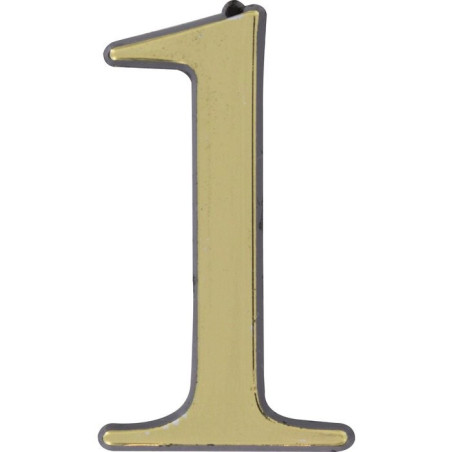 Adhesivo plástico en relieve de oro Novap - 1