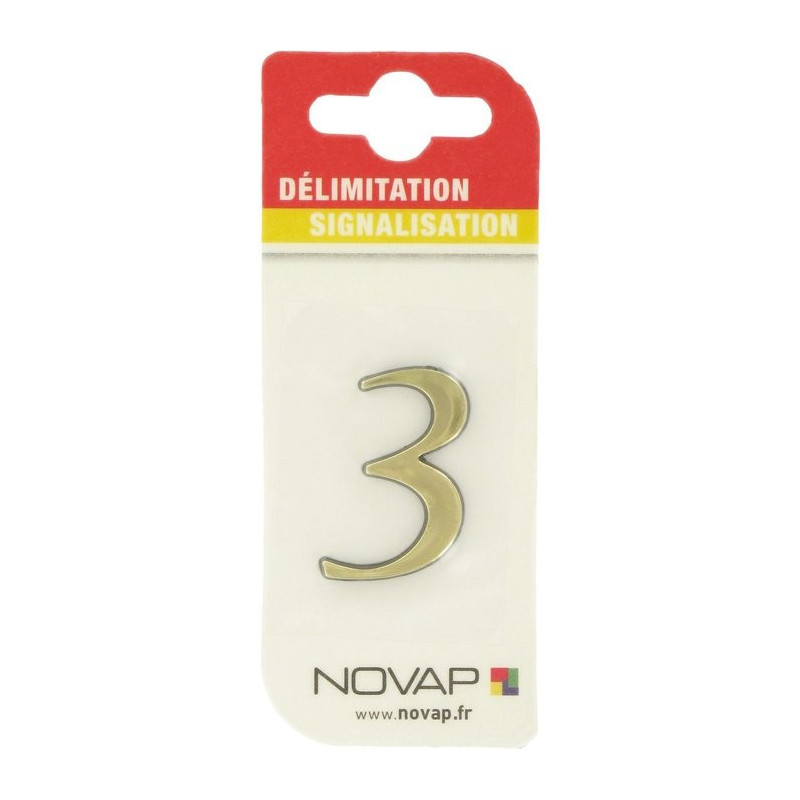 Adesivo in plastica embossata in oro Novap - 3