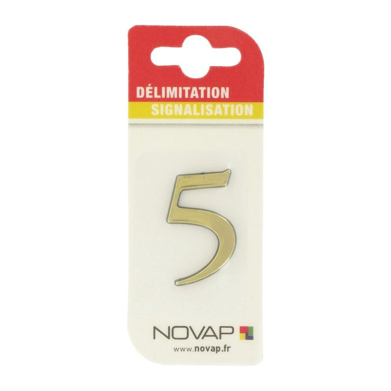 Adesivo plastico in rilievo oro Novap - 5