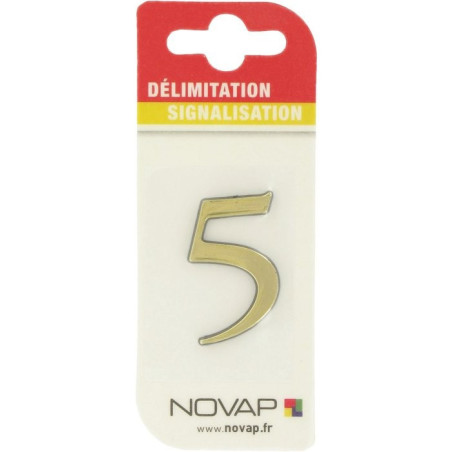 Adhésif plastique en relief coloris or Novap - 5