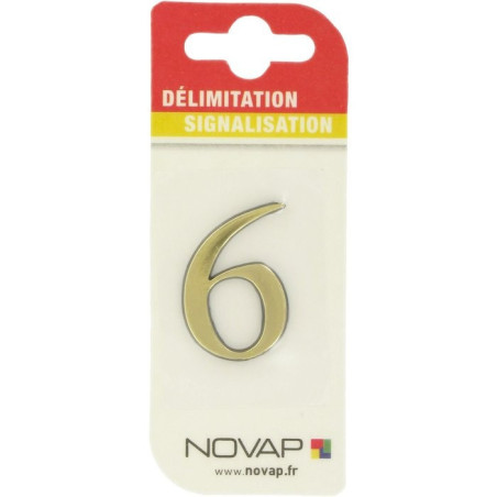 Adhésif plastique en relief coloris or Novap - 6