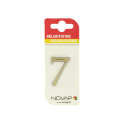 Adhésif plastique en relief coloris or Novap - 7