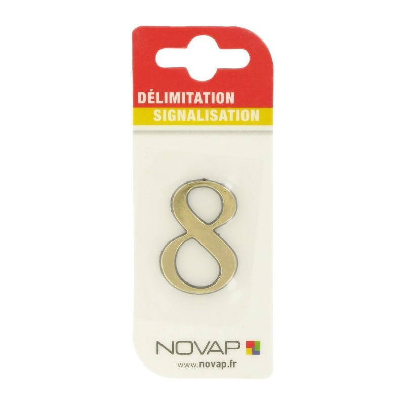 Adhésif plastique en relief coloris or Novap - 8