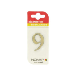 Adhésif plastique en relief coloris or Novap - 9