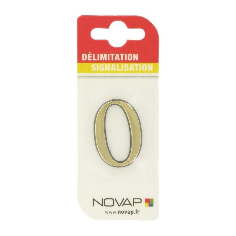 Adhésif plastique en relief coloris or Novap - 0