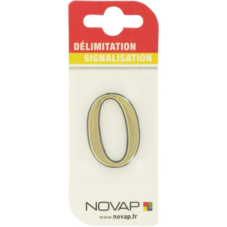 Adesivo plastico in rilievo in oro Novap - 0