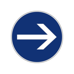 Verplicht verkeersbord