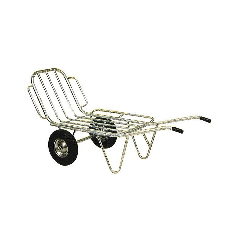 GALVA FODDER SCHUBKARRE 2 AUFGEBLASENE RÄDER
