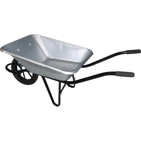 BROUETTE POLYVALENTE 100 LITRES GALVA ROUE PLEINE INCREVABLE