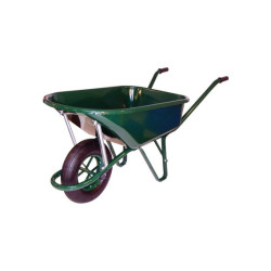 BROUETTE BATIMENT 110 LITRES PEINTE LARGEUR 60 ROUE GONFLEE