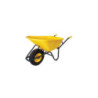 CARRETILLA HERCULES DE 100 LITROS RUEDA INFLABLE DE POLIPROPILENO AMARILLO