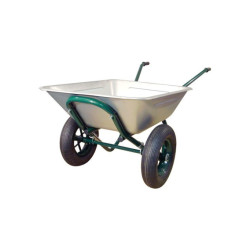 BROUETTE POLYVALENTE 150 LITRES GALVA 2 ROUES GONFLEES