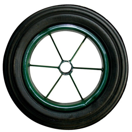 RUOTA PIENA DI DIAMETRO 400 CARRIOLA 2 RUOTE