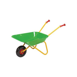 CAJA METÁLICA VERDE Y AMARILLA PARA CARRETILLA