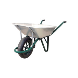 BROUETTE TRAVAUX LOURDS 100 LITRES GALVA ROUE GONFLEE