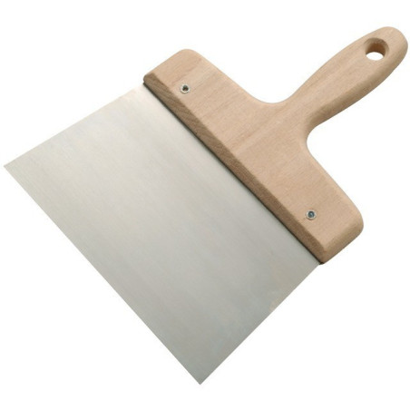 COLTELLO DA RIVESTIMENTO CON LAMA D'ACCIAIO MANICO IN LEGNO DA 140 MM