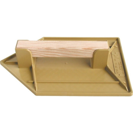 Outibat driehoekige gele ABS plastic vlotter - Afmetingen 18 x 27 cm