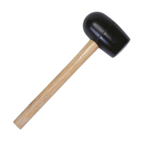 Mazo de goma negra Prci - Diámetro 60 mm