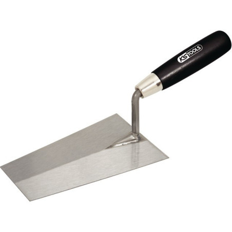 VIERKANTE TROFFEL 240 MM - STALEN LEMMET - HOUTEN HANDVAT