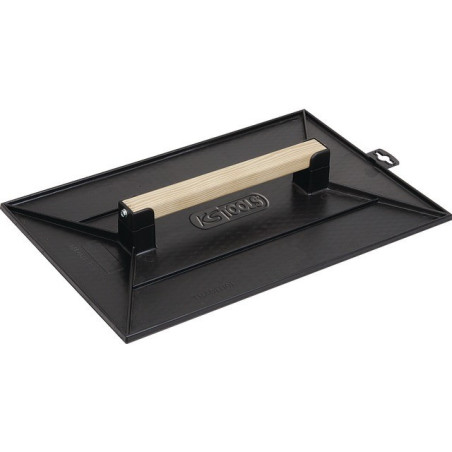 GALLEGGIANTE IN PLASTICA NERA CON VASSOIO A NIDO D'APE 200X120 MM UTENSILI KS