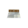 Pettine in acciaio a camber Outibat - Denti quadrati 8 x 8 mm - Dimensioni 220 mm