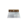 Pettine in acciaio a camba di Outibat - Denti quadrati 10 x 10 mm - Dimensioni 220 mm