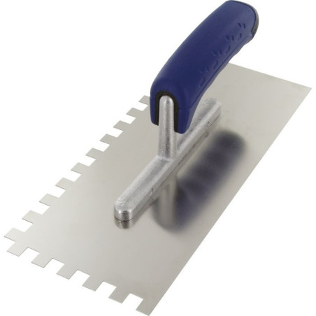 Outibat zweiseitiger gezahnter Edelstahl-Stucker – 10 x 10 Zähne – Maße 280 x 120 mm