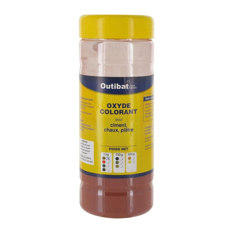 Colorante Sintetico Cemento Outibat - Rosso Scuro - 1000 g