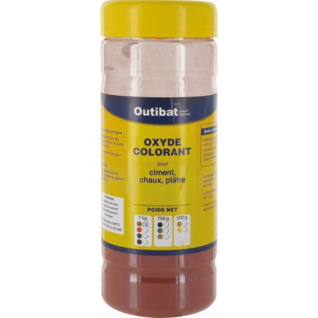 Colorante Sintetico Cemento Outibat - Rosso Scuro - 1000 g