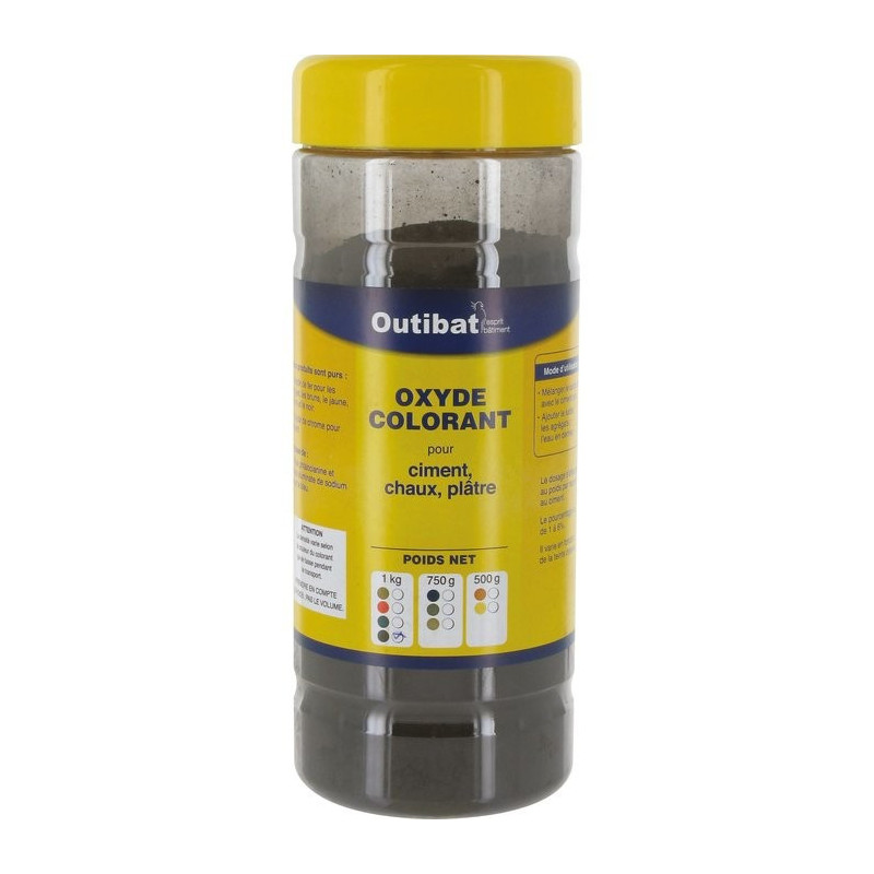 Outibat synthetischer Zementfarbe – Schwarz – 1000 g