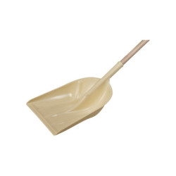 PALA IN PLASTICA AVORIO 35CM MANICO IN LEGNO 120CM