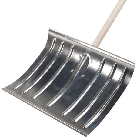 ALUMINIUM-SCHNEESCHIEBER 50 CM HOLZGRIFF 150 CM