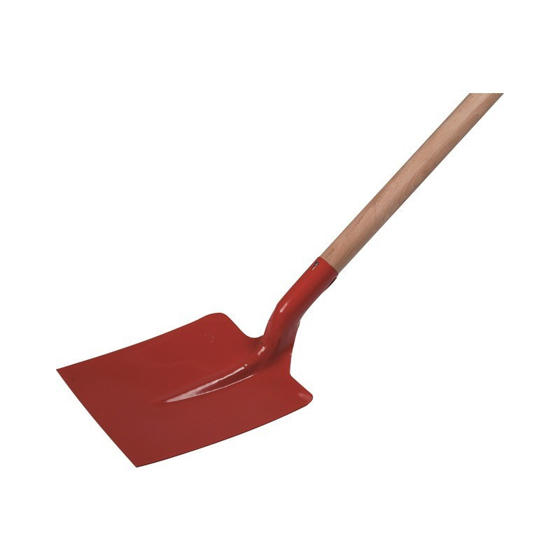 VIERKANTE SCHOP ZWAANNEK 25CM HOUTEN HANDVAT 110CM