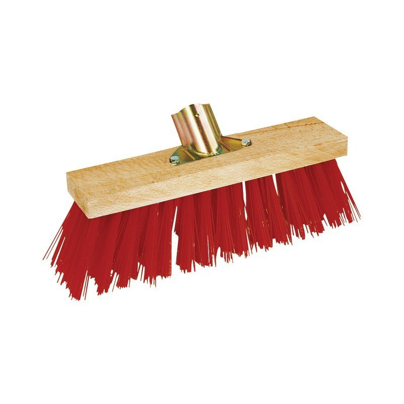 SCOPA IN PVC ROSSO 40CM SENZA MANICO