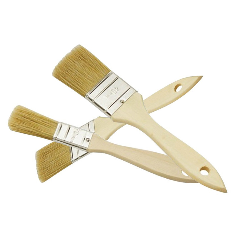 Nespoli Brush Set - 3 platte penseeltjes - breedte 20, 30 en 40 mm