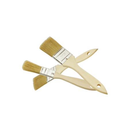 Lot de pinceaux Nespoli - 3 pinceaux plats - Largeur 20, 30 et 40 mm