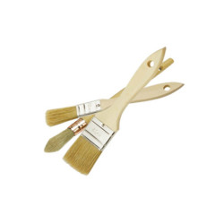 Nespoli penseelset - 2 vlakke penselen + 1 veldpenseel nr. 3/0 - Breedte 20 en 40 mm