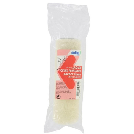 Outibat glycerolackierte Rollhülse mit straffem Aussehen – Breite 120 mm – Durchmesser 30 mm