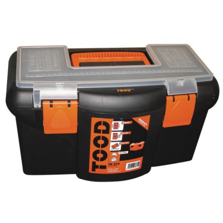 CAJA DE HERRAMIENTAS CON PORTAHERRAMIENTAS EXTRAÍBLE