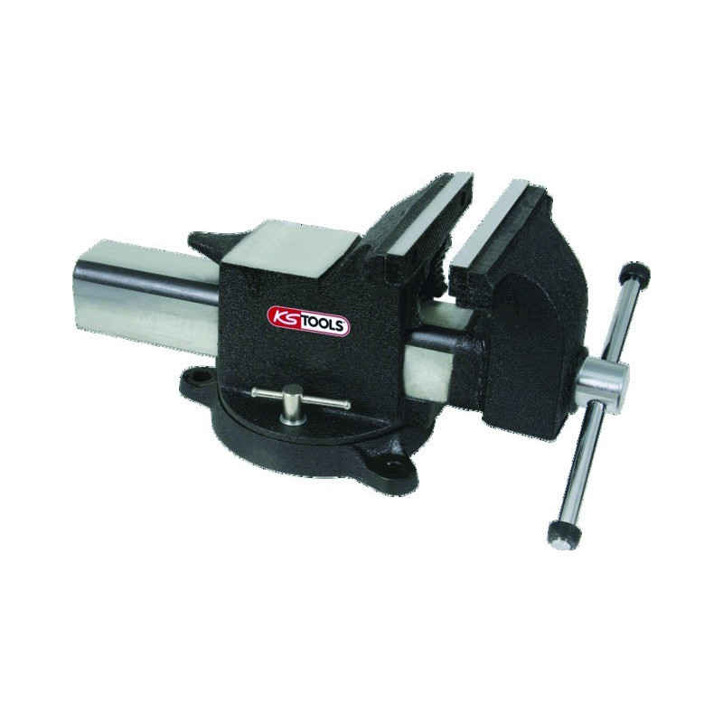 Etau en acier 200mm base tournante ouvert