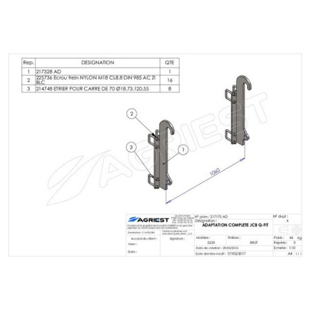 ADAPTATION COMPLETE JCB Q-FIT
