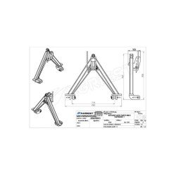 AUTO HITCH MANNELIJKE ONDERDEEL CAT 1