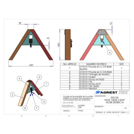 PARTE HEMBRA DE ENGANCHE AUTOMÁTICO CAT 0