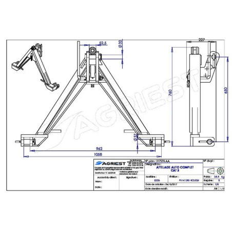 CAT 3 VOLLEDIGE AUTOMATISCHE KOPPELING