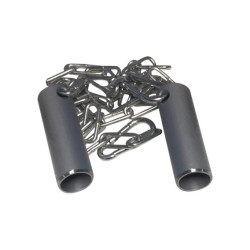 CADENA DE SEGURIDAD PARA PANELES DE MALLA CON TUBO DE ACERO INOXIDABLE